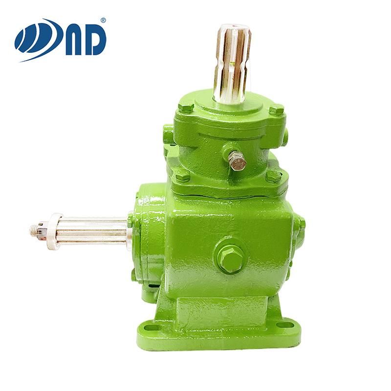 China Factory ND Agricultural Bevel Gearbox Pto Farm Rotary Mixer Tractor Right Angle Gearbox Helical Tiller Reduction Transmission Machinery