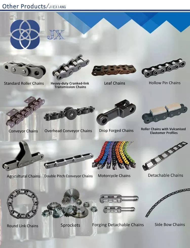 ANSI Standard Double Pitch Conveyor Transmission Parts Roller Chain C2052 with Attachment K1