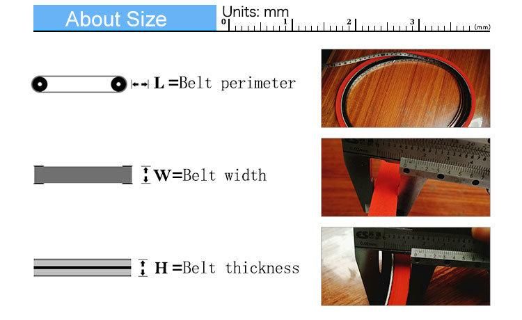 Custom a/B/C Type Coated Rubber V Belts Conveyor Belt