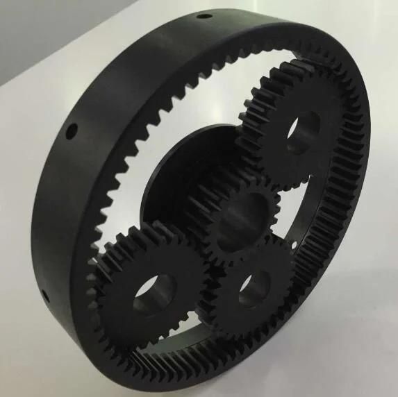 Customized Blue Plastic Screw Gears, POM Helical Gears