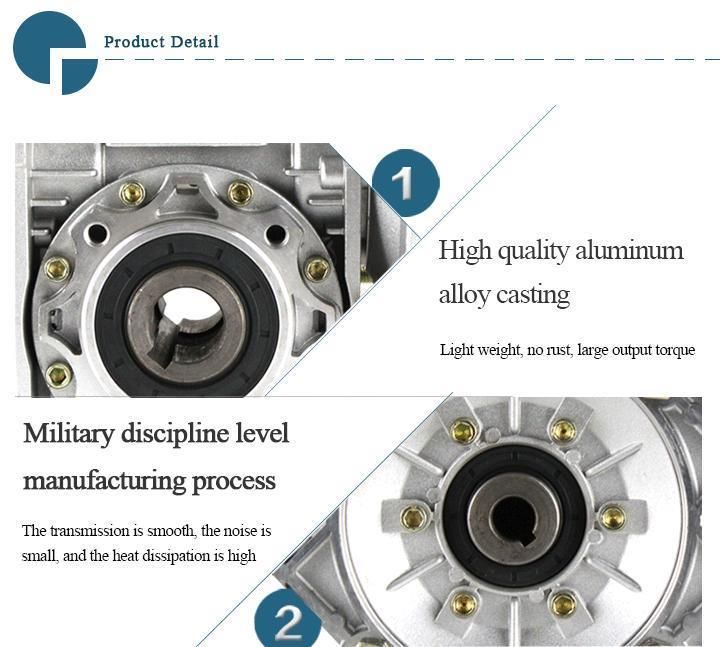 RV Series Worm Speed Gearbox with Small Gearmotor