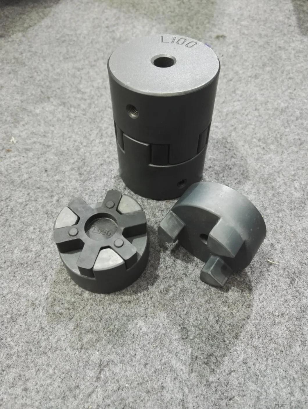 Flexible Rubber Spider Jaw Shaft Driving L Coupling L095 with Clamp and Keyway for Motor Coupling