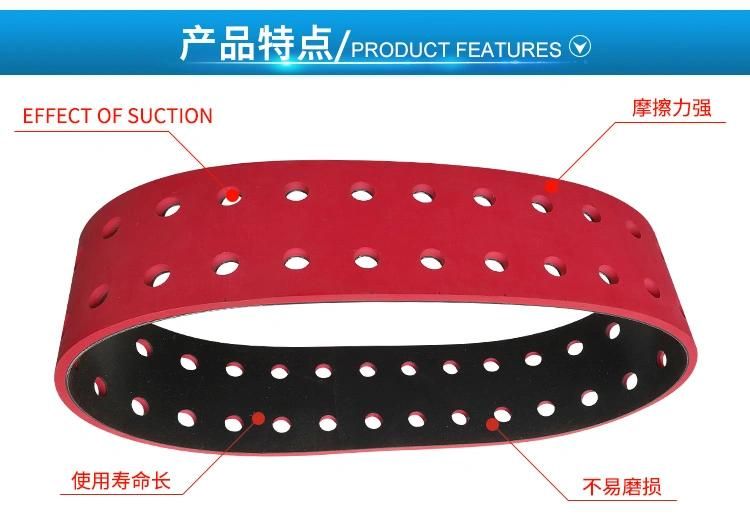 Laminating Machine Corrugated Belt Rubber Perforated Suction Rubber Flat Belt