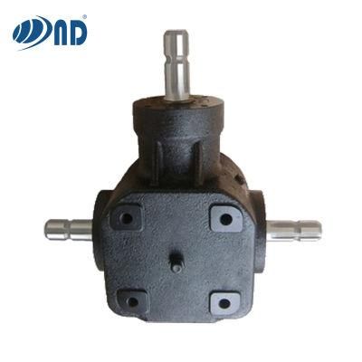 Factory Supply Good Quality Customized Gearbox T Bevel Gearbox for Agricultural Machinery Wood Chipper