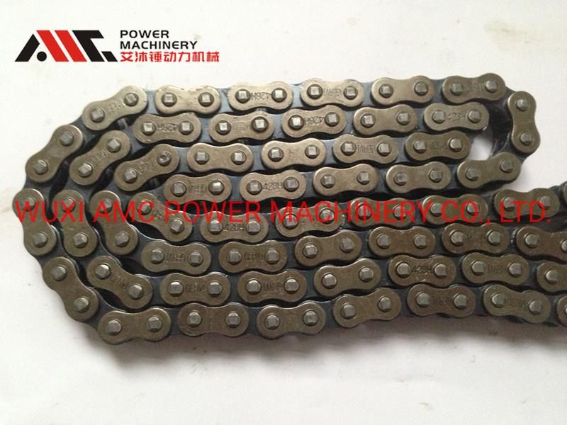 428h 40mn Steel Nickle-Plate Motorcycle Roller Chain