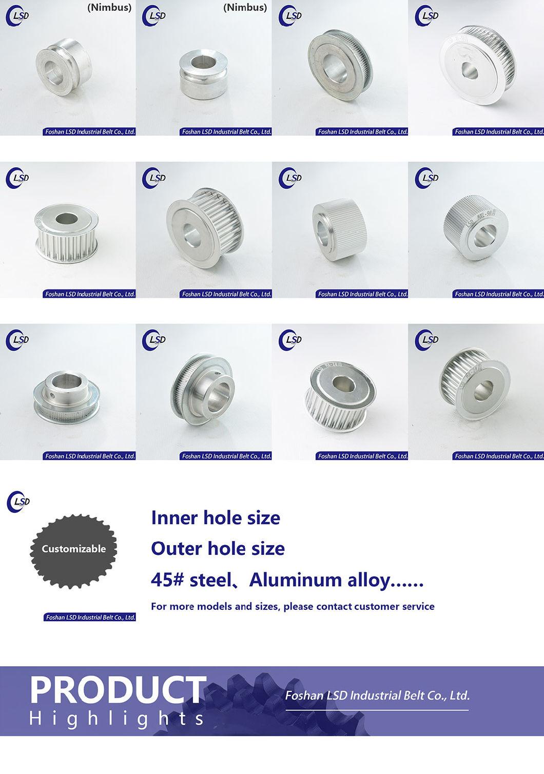 Factory Customized High Precision Timing Pulley for Tooth Type 1.5gt Gt2 3gt 5gt Mxl XL L H Xh Xxh 2m 3m 5m 8m 20m T5 T10