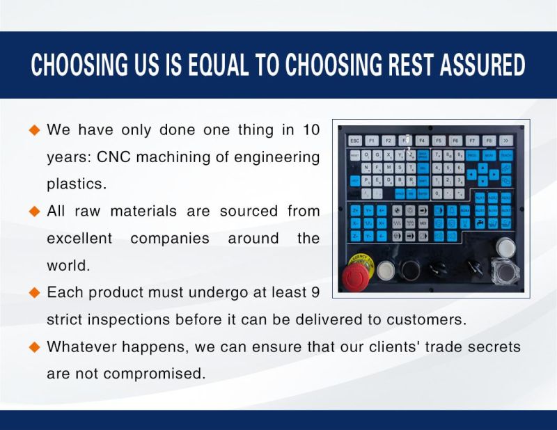 CNC Machining 5 Million-9 Million Molecular Weight UHMW-PE Guide Plate