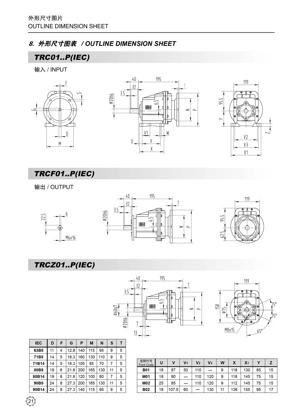 Src01 Helical Gear Reducer Helical Gearbox Motor