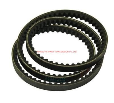 Industrial Rubber Transmission Parts Drive Fan V Belt Raw Edge Cogged Teeth Belt