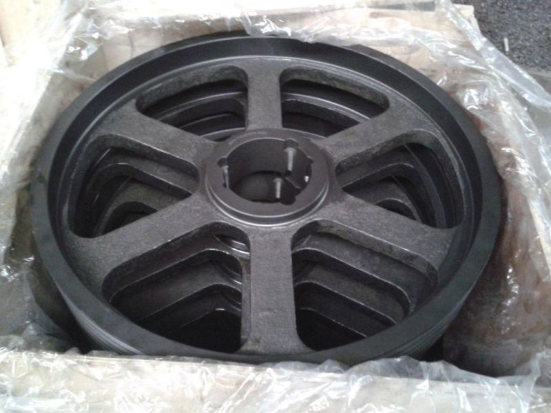 Cast Iron Large V Belt Pulley Wheel V Grooved Pulleys 2-8 Groove Poly V-Belt Pulley SPA Spb Spc Spz