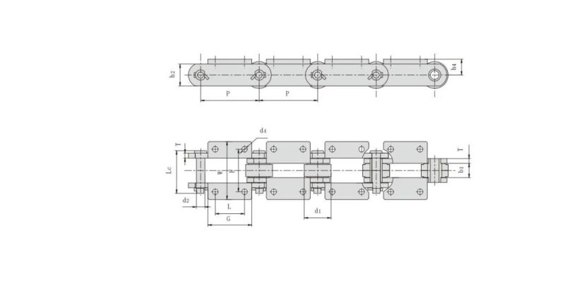 Sm203.2f1K2 ANSI/DIN Standard Appropriative Industrial Sugar Mill Chains