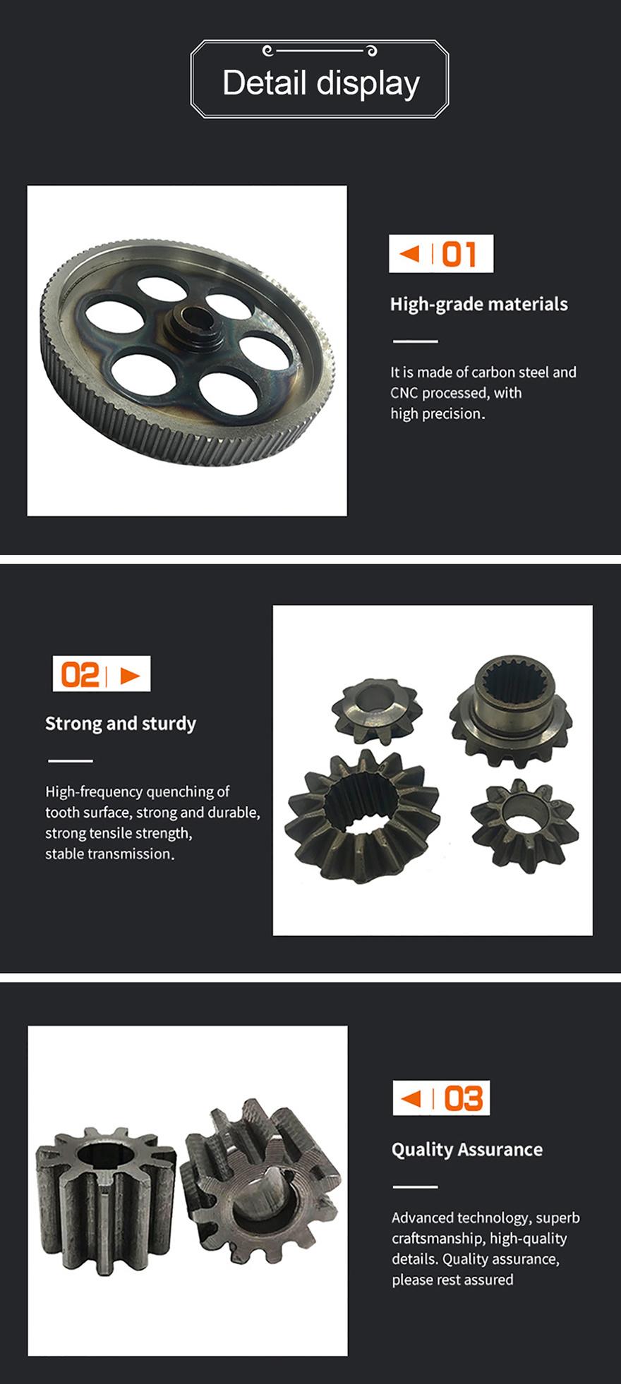 OEM High Precision Customized Machining Spur Gears with Machining Center