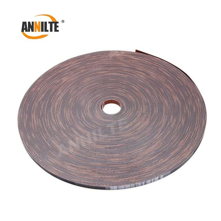 Annilte Rubber Timing Belt with Holes in Glass Industry