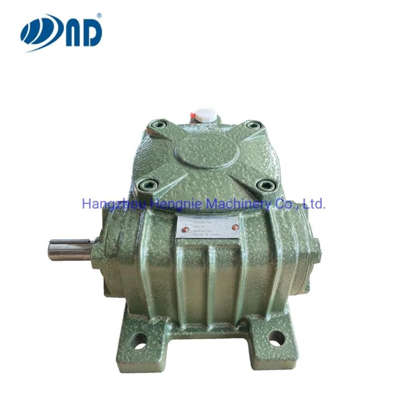 OEM Available Wp Series Worm Gearbox with Single/Double Speed Gear Box Reducer Reduction Cast Iron High Torque Transmission (Wpa/Wps/Wpx/Wpo)