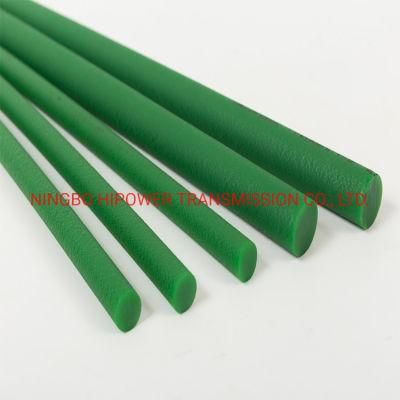 Polyurethane Green Rough Surface Round Belting Drive Transmission Conveyor Belt