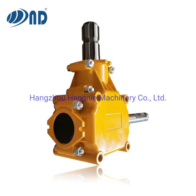 Agricultural Gearbox for Fertilizer Spreader, Tiller Post Hole Digger Ratio 1:1/3.25:1, Agriculture Machines 540 Rpm Gear Box for Conical Fertilizer Distributor