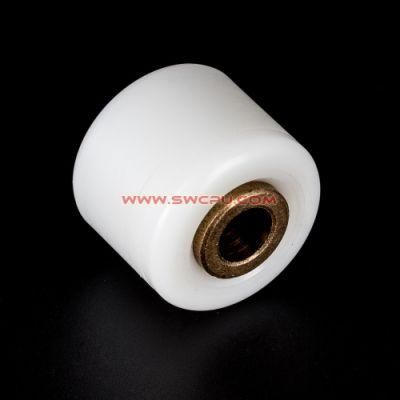 Custom Wear Resistance Plastic Nylon Pulley Wheel with Brass Bearing