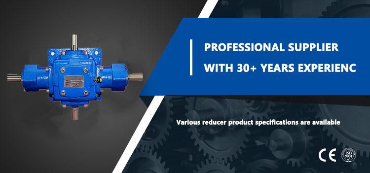 Right Angle Vertical Output Reducer Speed Gearbox