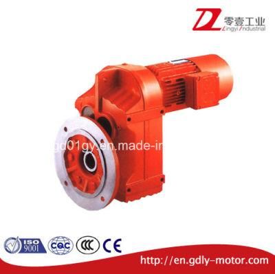 0.12kw-200kw F Series Parallel Hollow Shaft Helical Speed Reducing Gear Motor for Belt Conveyor