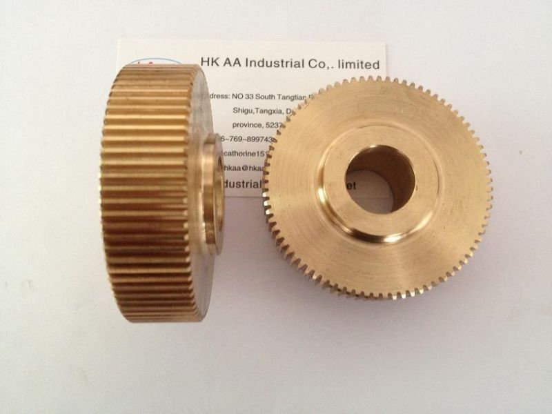 Steel Alloy and Brass Precision Helical Worm Gear for Reducer