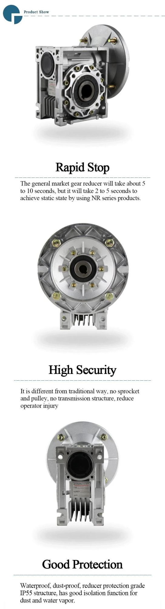 RV075 Sereies Worm Gear Reducer Gearbox