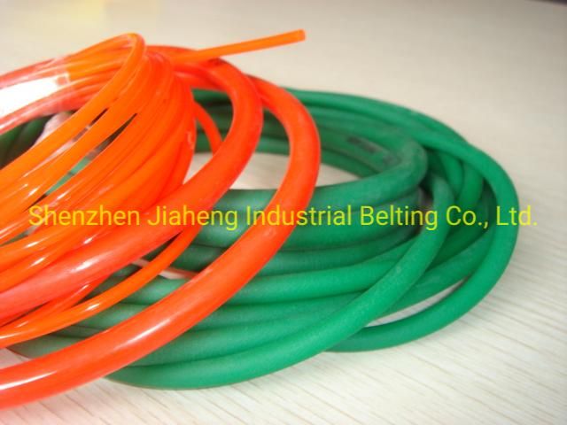 Red PU Round Belt High Tension Stress Invariable Elongation