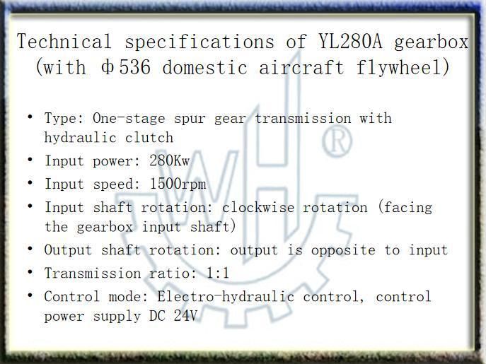 Yl280A Small Clutch Gearbox