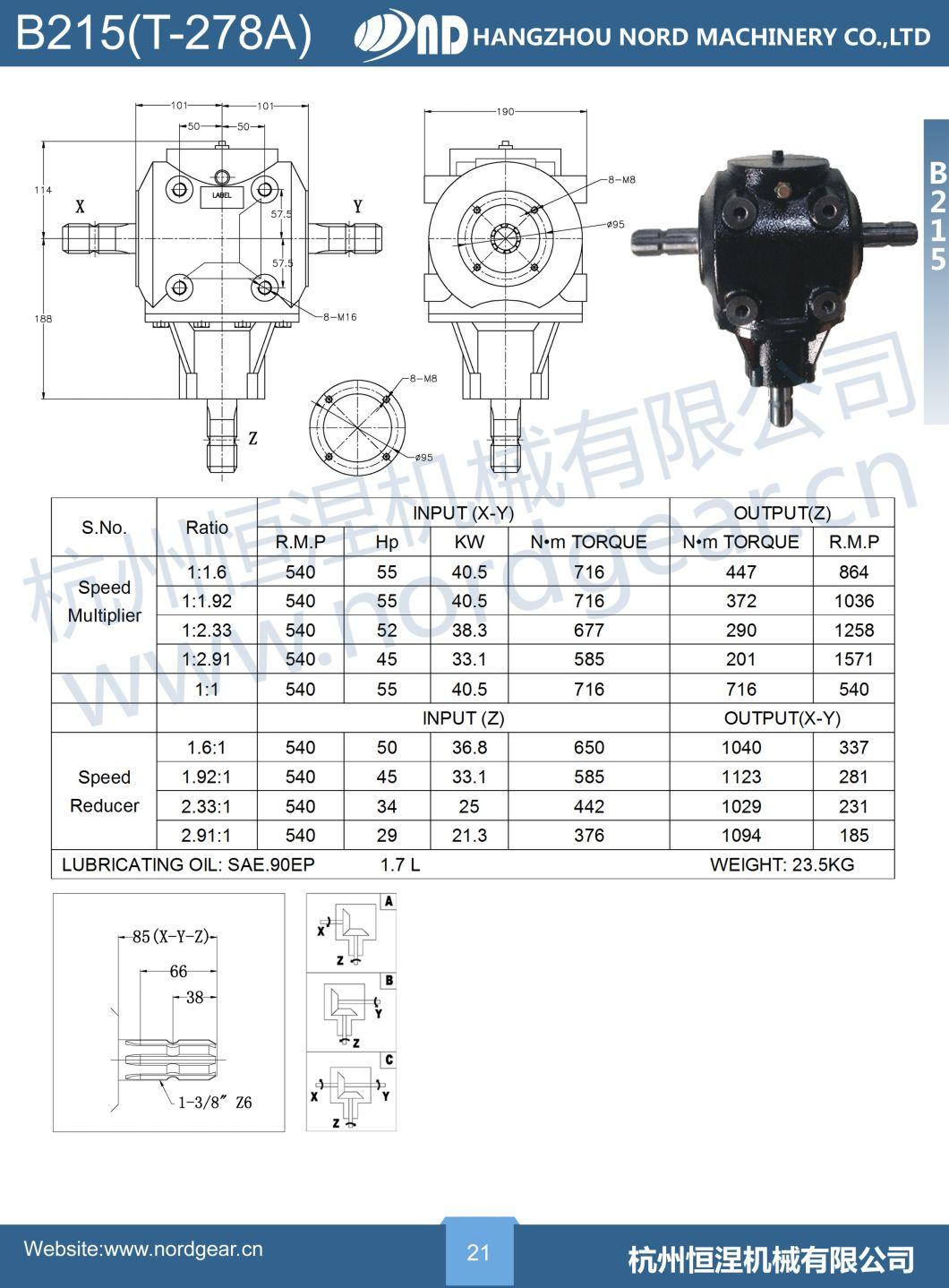 ND Chinese Factory Agricultural Gearboxes Suppliers for UK Manufacturers Worm Gearbox