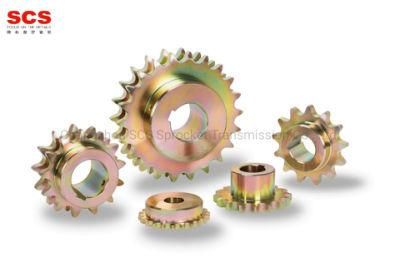 Customized Zinc Plated Roller Chain Sprocket by China Manufacturer Scs