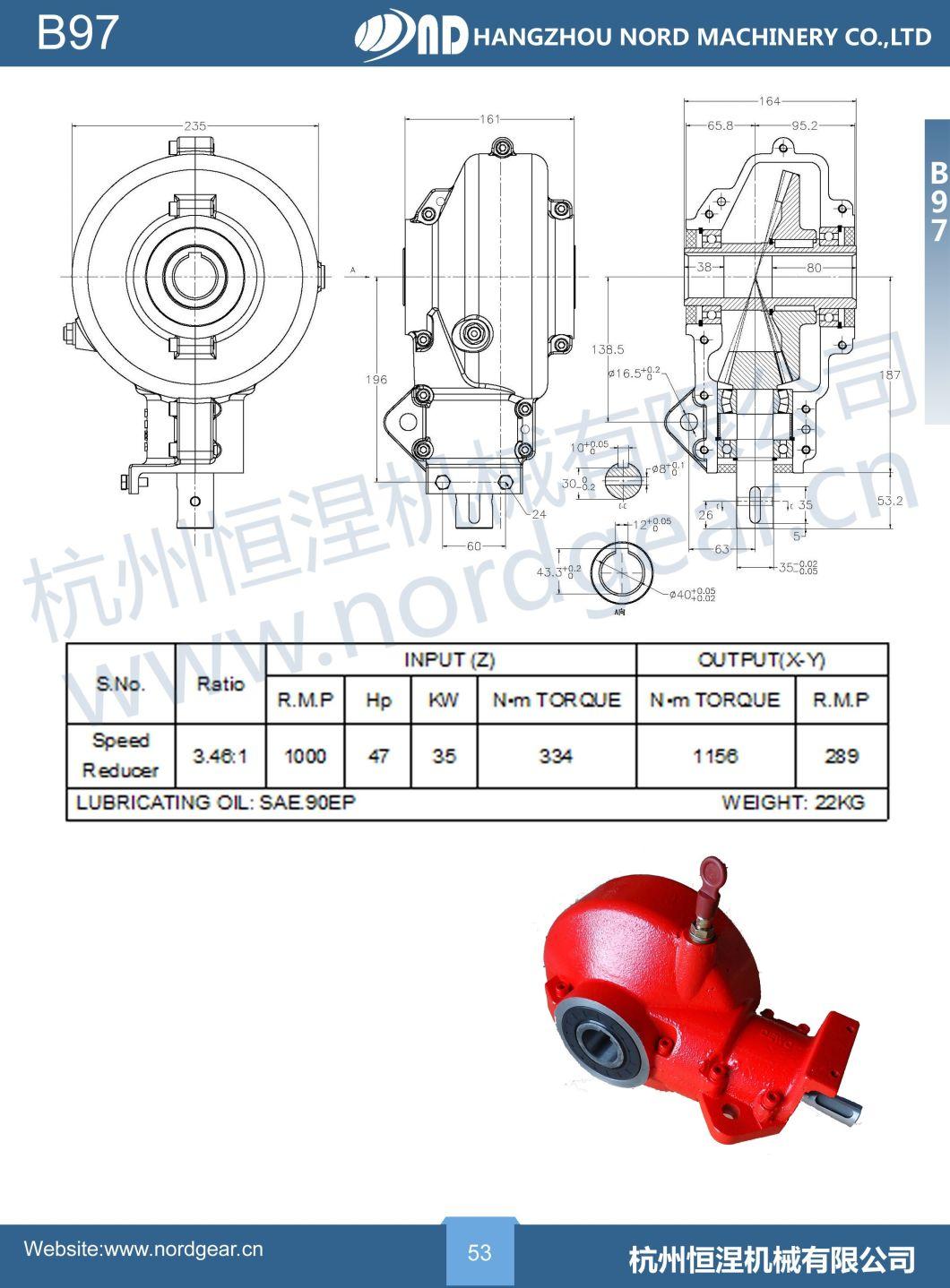 High-Quality Gearbox Square Baler Pto Gear Box