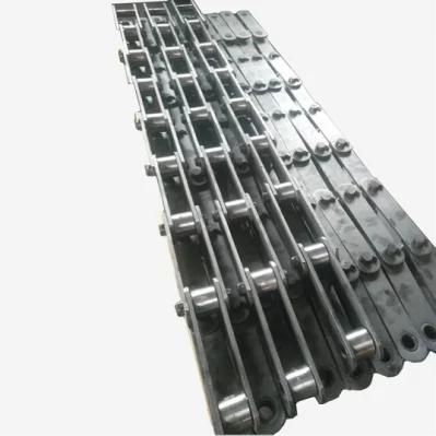 ANSI Standard Carbon Steel Conveyor Transmission Gearbox Belt Parts Sharp Top Chains 08bf21 with Attachment