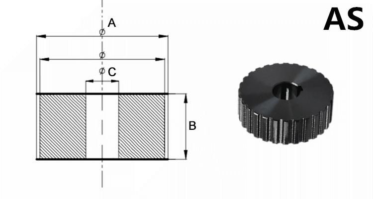 Customized 6mm Precision Timing Belt Pulley