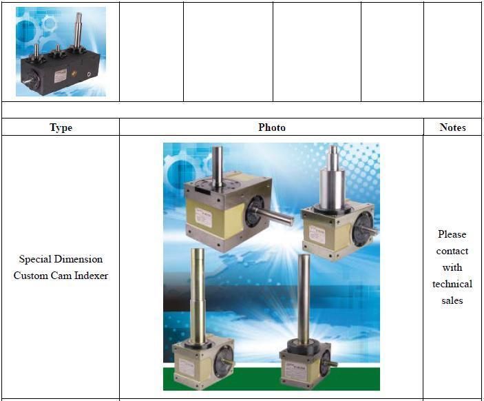 Dividing Head Low Noise Ds Df Dfs Dt Da Dsu Dfn PU Lifting Sway Paradex Model for CNC Carving Industry Dispense