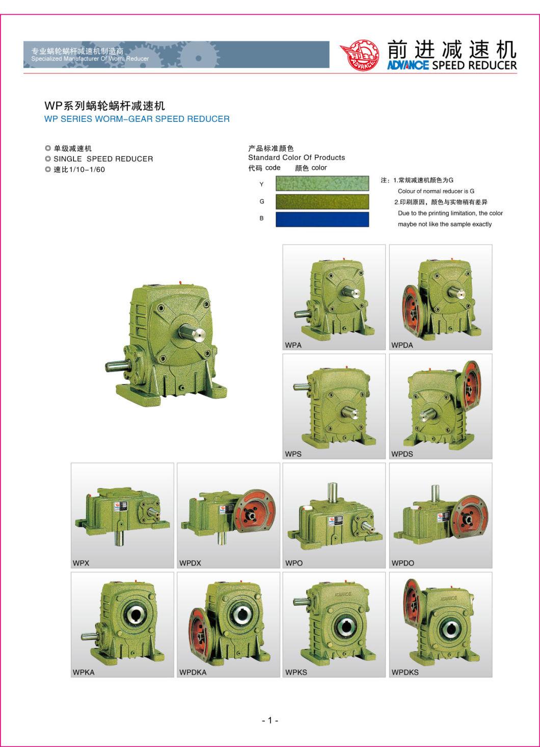 Wpa50 Worm Gear Reducer and Cast Iron Worm Gear Reducer