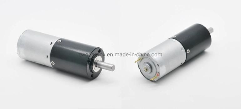 24V DC Motors with Planetary Gearbox 22mm Diameter Metal Shaft