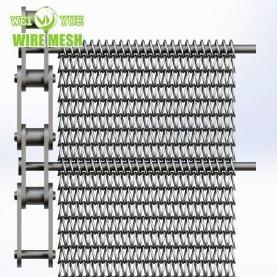 High Quality SS304 Stainless Steel Wire Ring Belt Eye Link Conveyor Wire Mesh Belt