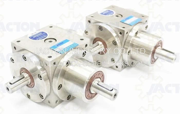 The Stainless Steel Bevel Gearboxes, Using Stainless Steel Shafts and a Stainless Steel Gear Housing as Safe for Use as Standard in Foodstuff Applications.