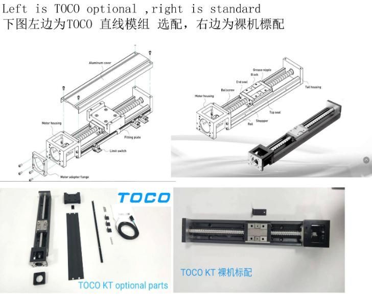 Linear Motion Modules Guide Slide Toco Single Axis Robot for Xyz Axis