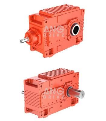 Hb PV Industrial High Power Big Torque Right Angle Hollow Shaft Bevel Helical Transmission Gearbox Gear Boxes