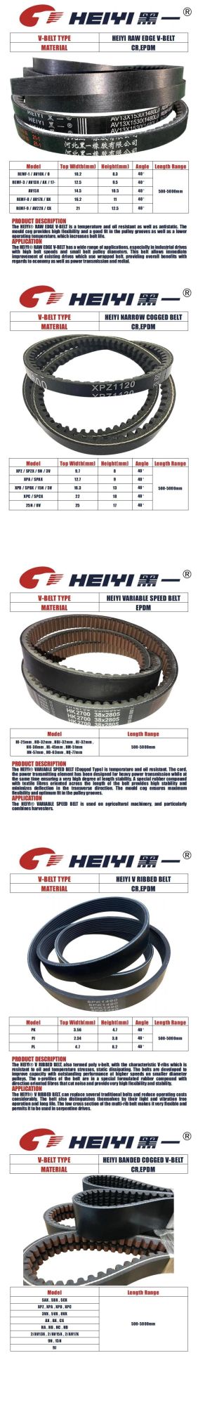 6pk1444 Rubber V Belt Alternator Belt for 60HP Natural Gas Weichai Wp13 Ng