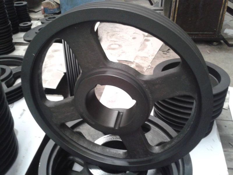 Cast Iron Large V Belt Pulley Wheel V Grooved Pulleys 2-8 Groove Poly V-Belt Pulley SPA Spb Spc Spz