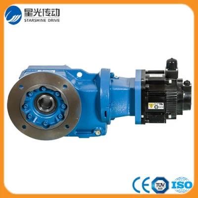 Top Quality Bevel-Helical Gear Reducer with Servo Motor