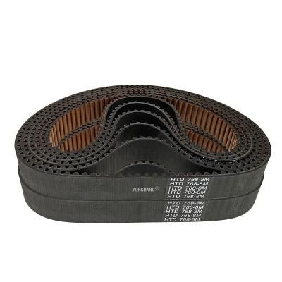 Low Noise Surface Tooth Cloth Black Rubber Timing Belt