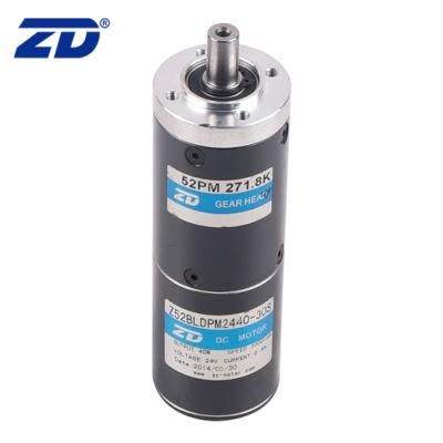 ZD 52mm 24 Voltage Brush/Brushless Precision Planetary Gear Motor