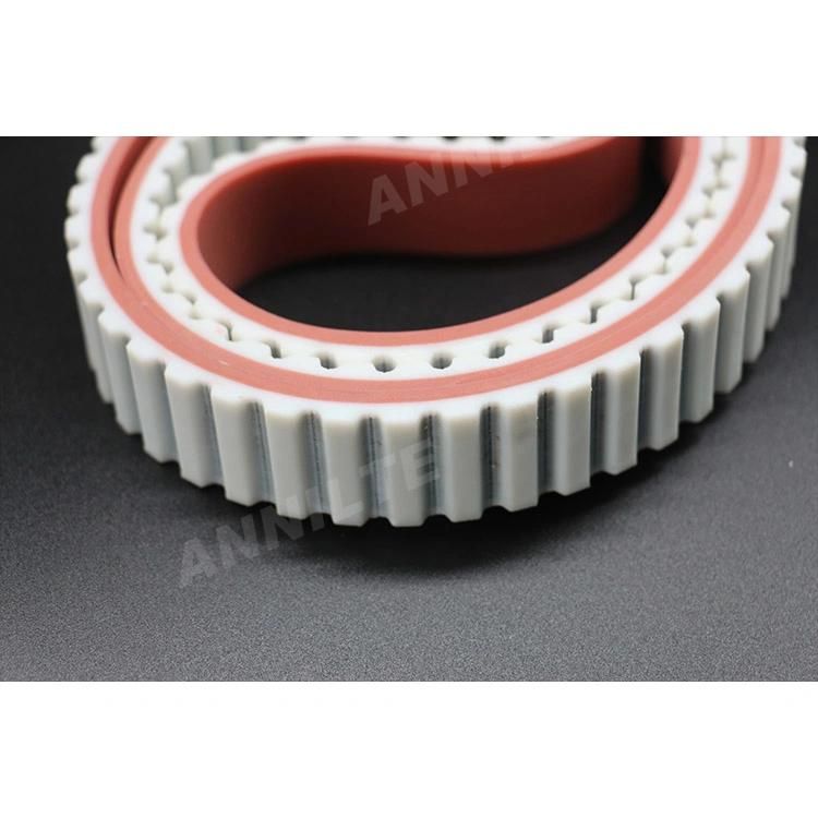 Annilte Customized Wear-Resisting PU Red Rubber Coating Timing Belt Manufacturer