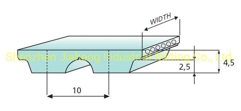 At10 PU Toothed Belt Open/Jointed with Steel Cord