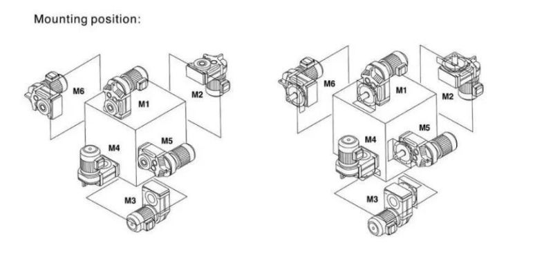 F Series Parallel Shaft Hollow Output Reducer Helical Gearbox