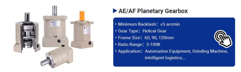 ZD High Precision Low Backlash Spur or Helical Gear Planetary Speed Gear Reducer Gearbox For Servo Motor Steeping Motor