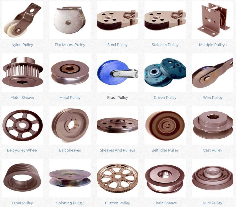 Timing Belt Pulleys Sheave Industrial Tensioner Taper Bush Zero Backlash Aluminium Cast Iron Motor Conveyor Tractor Flat Bore V Groove Drive V-Belt Pulley