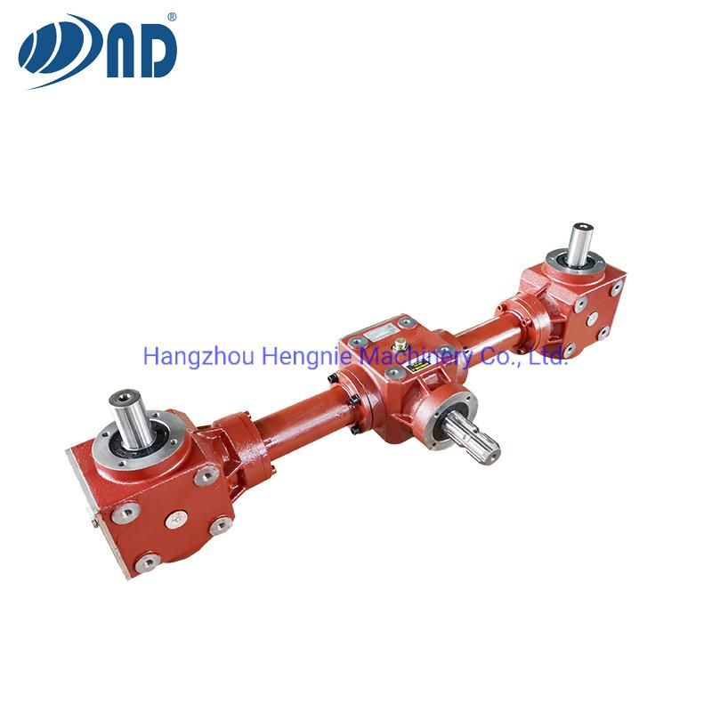 Agricultural Three-Conjoined Gearbox Agriculture Gear Box Pto Used by Snow Removal Equipment Grain Transportation Storage Machine